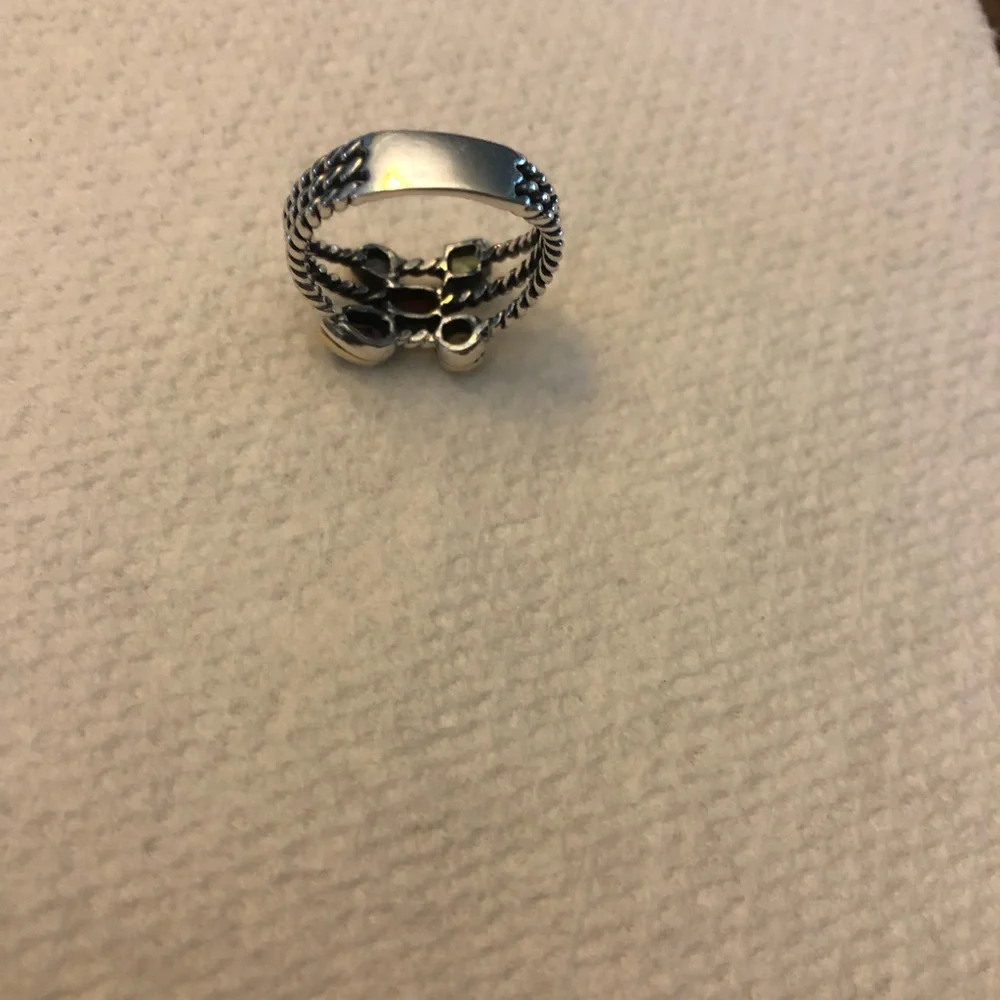 Multi-colored SS ring - Picture 4 of 5